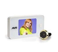 AYR Mirilla Digital 752. Diferentes Acabados Que Se Adaptan A La Estética De Tu Puerta., Blanco / Latón