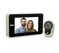 Mirilla Digital 758-A, con Pantalla de 4,0”. Captura Fotos Cuando Suena LA Alarma, color Níquel Mate