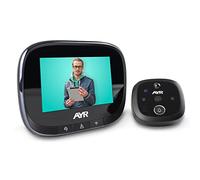AYR Mirilla Digital de Puerta con Gran Pantalla a Color de 4,3". Cámara con Infrarrojos y visión Nocturna, PIR; detección de Movimiento. Batería Recargable. Prúebala con Alexa y Google Home.