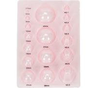 Ayrsjcl 1 Unid 13x20cm Pink DIY Mini Papel Plástico Quilling Mold Medaliza Media Bola Domes Domes Herramiente
