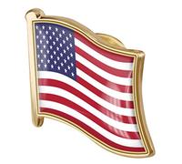 Ayrsjcl 1pc American Flag Pin Badge Metal Esmalte Pin Brooche USA Estados Unidos Bandera Pin Pin Novelty Accesorio