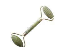 AYRSJCL 1pc Jade Natural Masaje Roller DoubleJade Rodillo Facial de Piedra Real Adelgaza Cuello Herramientas Cuidado de la Piel de Las Piedras Decorativas