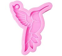 Ayrsjcl 1pc Llavero Llavero Molde Colibrí Forma Forma Moldes Resina Pájaro Silicona Moldes Epoxi para Artesanías Bricolaje Fabricación Suministros