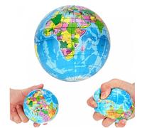 Ayrsjcl Bolas Alivio Estrés Mapa del Mundo Mapa Espuma Bola Globo Planeta Tierra Bola para Niño