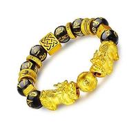 Ayrsjcl Pixiu Buena Suerte Pulseras con Eye Doble Pixiu Lucky Troops Jewelry para Mujeres Hombres