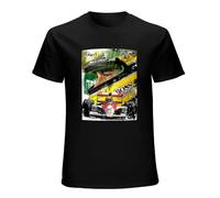 Ayrton Senna Artwork - Camiseta unisex para hombre, Negro , L