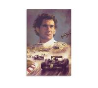 Ayrton-Senna Formula One Motosport F1 - Póster de celebridades (85) arte de pared, póster impreso, lienzo, obras de arte, decoración de habitación, 50 x 75 cm