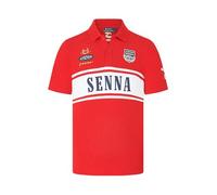 Ayrton Senna Polo de Hombre Legacy Patchwork - Rojo - Tamaño: L