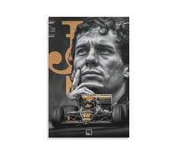 Ayrton-Senna - Póster de la Fórmula Uno de Motosport F1 de celebridades (86) pósteres artísticos para pared, pintura fotográfica, póster para colgar, decoración familiar, 30 x 45 cm