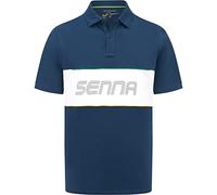 Ayrton Senna Race - Polo para hombre, Azul, L