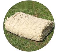 AYSMYGS Red De Camuflaje, Red De Sombra De Jardín, Refuerzo De Malla De Cuerda De Nailon, Camping, Caza, Decoración De Fiestas Temáticas, Cubierta De Coche - Amarillo Crema(4.0x6.0m/13x19.7ft)