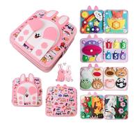 AYSOW Busy Board Montessori,Juguetes Niños 1 Año Libro Interactivo, 16 en 1 Busy Board de Actividad,Quiet Book-Libro Sensorial Bebe,Regalo Bebe Educativo para niños 1 2 3 4 5 6 Niños Niñas