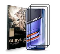 AYSOW Protector de pantalla de vidrio templado para Realme GT Neo 3, Premium Glass 0.3mm 9H Dureza 2.5D Film, Anti arañazos, Protector de pantalla para Realme GT Neo 3[Pack de 2]