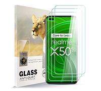 AYSOW Protector de Pantalla de Vidrio Templado para REALME X50 Pro Película de Vidrio Premium 0.3mm 9H Dureza 2.5D, Anti Arañazos, Sin Burbujas 3 Piezas