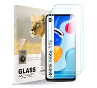 AYSOW Protector de Pantalla de Vidrio Templado para REDMI Note 11S 5G Película de Vidrio Premium 0.3mm 9H Dureza 2.5D, Anti Arañazos, Sin Burbujas 3 Piezas