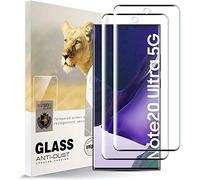 AYSOW Protector de Pantalla de Vidrio Templado para Samsung Note 20 Ultra 5G Película de Vidrio Premium 0.3mm 9H Dureza 2.5D, Anti Arañazos, Sin Burbujas 2 Piezas