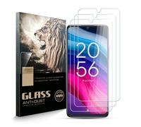 AYSOW Protector de pantalla de vidrio templado para TCL 505, Premium Glass 0.3mm 9H Dureza 2.5D Film, Anti arañazos, Protector de pantalla para TCL 505[Pack de 3]