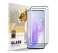 AYSOW Protector de Pantalla de Vidrio Templado para Vivo X51 5G Película de Vidrio Premium 0.3mm 9H Dureza 2.5D, Anti Arañazos, Sin Burbujas 2 Piezas