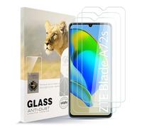 AYSOW Protector de pantalla de vidrio templado para ZTE Blade A72s, Premium Glass 0.3mm 9H Dureza 2.5D Film, Anti arañazos, Protector de pantalla para ZTE Blade A72s[Pack de 3]