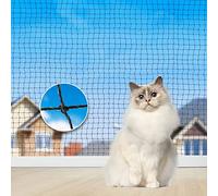 Aystkniet red de protección para gatos para balcón, 3×2 m 4x2 m 5×2 m 6x2 m 8x2 m 10×2 m 4×3 m 6×3 m 8×3 m 10×3 m 12×3 m 16×3 m 5×5 m red de protección para gatos reforzada con alambre con cuerda de