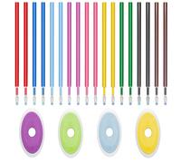 AYSYR 18 minas de repuesto borrables de 0,7 mm, juego de recarga de bolígrafo de gel con 4 lápices borrables de colores, fáciles de borrar, 9 colores, fáciles de reemplazar
