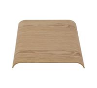 Bandeja AYTM Curva, color roble, 33 x 32 x 4 cm, madera