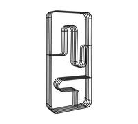 AYTM Estante de pared rectangular Curva Negro