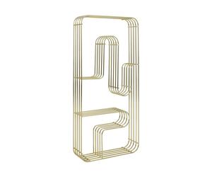 AYTM Estante de pared rectangular Curva Oro