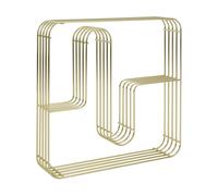 AYTM Estantería de pared cuadrado Curva Oro