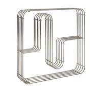 AYTM Estantería de pared cuadrado Curva Plata