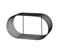 AYTM Estantería de pared Curva Negro