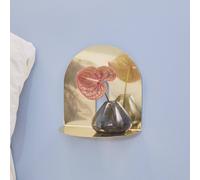 AYTM Farol Uno, jarrón, gris humo, Ø 14 cm, altura 11 cm, vidrio