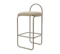 AYTM Taburete bar Angui bouclé Taupe