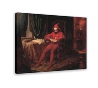 AYTREDF Jan Matejko Stańczyk The Sad Clown. Jester. Joker Dark Academia Fine (2) Póster de lienzo decorativo para dormitorio, oficina, habitación, regalo, 30 x 45 cm
