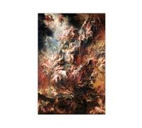 AYTREDF Peter Paul Rubens La caída de los condenados. Reproducción de pintura clásica. (1) Póster de lienzo para decoración de dormitorio, paisaje, oficina, habitación, regalo, 30 x 45 cm