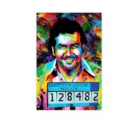AYTREDF Póster de arte pop y lienzo de Pablo Escobar Narco Gangster Mob Mafia Pop Art y lienzo para sala de estar, dormitorio, baño, decoración del hogar, póster de lienzo para dormitorio, decoración