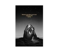 AYTREDF Póster de lienzo con citas inspiradoras «Nobody Cares About Your Story until You Win So Win» para decoración de dormitorio, oficina, habitación, regalo, 20 x 30 cm