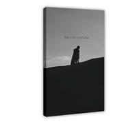 AYTREDF Póster de lienzo con citas motivacionales Fear Is The Mind Killer, decoración de dormitorio, paisaje, oficina, habitación, regalo, 60 x 90 cm