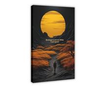 AYTREDF Póster de lienzo con citas motivacionales "Revenge Is Not My Thing I Just Ignore" para decoración de pared, pinturas para sala de estar, dormitorio, 50 x 75 cm