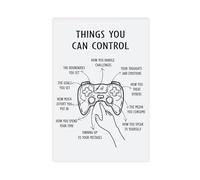 AYTREDF Things You Can Control, salud mental, oficina de terapia, póster de biología, póster de lienzo para decoración de dormitorio, decoración de paisaje, oficina, habitación, regalo, 50 x 75 cm