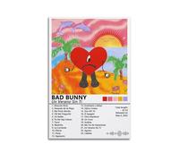 AYUBQ Póster de Portada de Álbum de Bad Bunny Póster para Dormitorio Arte de Pared Álbum de Música Póster Artístico de Portada de Álbum 08x12 pulgadas(20x30cm) Estilo Sin Marco