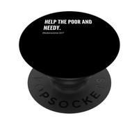 Ayuda a los pobres y necesitados versículos de la Biblia Cita Declaración PopSockets PopGrip Adhesivo