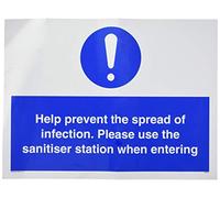 Ayuda a prevenir la propagación de la infección. Por favor, utilice la estación de desinfección al entrar