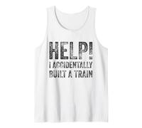 Ayuda Accidentalmente Construí Un Tren - Humor Absurdo Memes Camiseta sin Mangas