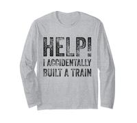 Ayuda Accidentalmente Construí Un Tren - Humor Absurdo Memes Manga Larga