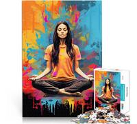 Ayuda al Cerebro a ejercitar Juguetes adictivos para Cultivar la Paciencia. Arte de meditación Rompecabezas para Adultos 1000 Piezas 38x52cm Decoración