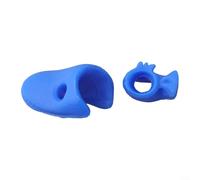 Ayuda de agarre de arco de silicona para soporte de pulgar de violín (azul)