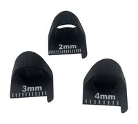 Ayuda de costura de retazos de dedos con escala milimétrica, herramienta de medición de costura de retazos, regla de dedo de 2 mm, 3 mm, 4 mm, juego de reglas de acolchado de un solo diente