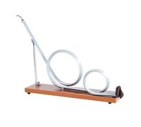 Ayuda de enseñanza de física, modelo de pista de rodillo de madera, herramienta demostradora de principios de movimiento e inercia para enseñanza en el aula, modelo de energía dinámica