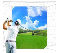 Ayuda de entrenamiento de golf, equipo de entrenamiento plegable de bajo ruido, repuesto de red de objetivo de golf, para patio, interior, exterior, garaje, escuela, curso, césped, parque infantil